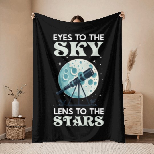 Astrophotography Astronomy Space Camera Star Watch Throw Blankets