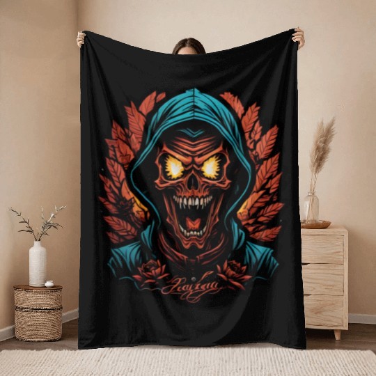 Horror Throw Blankets