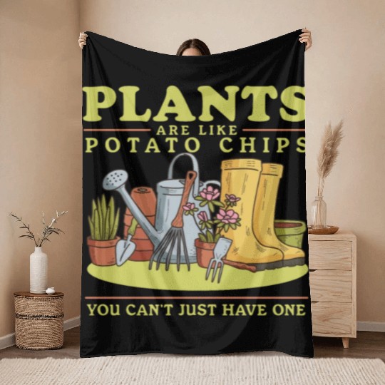 Gardener Gardening Plants Are Like Throw Blankets