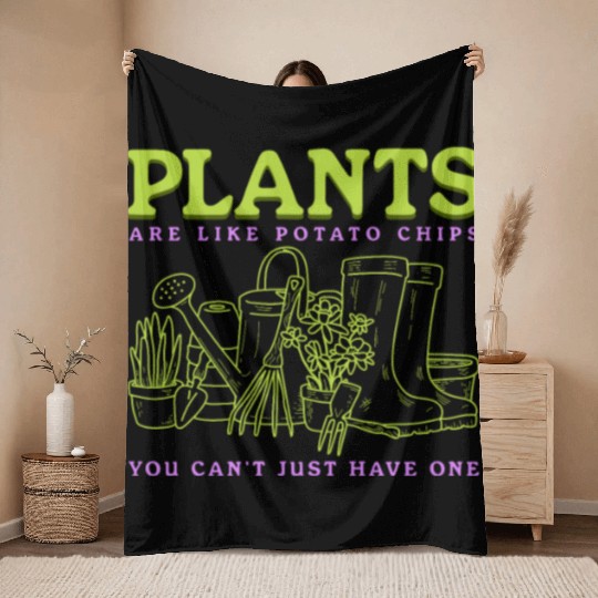 Gardener Gardening Plants Are Like Throw Blankets