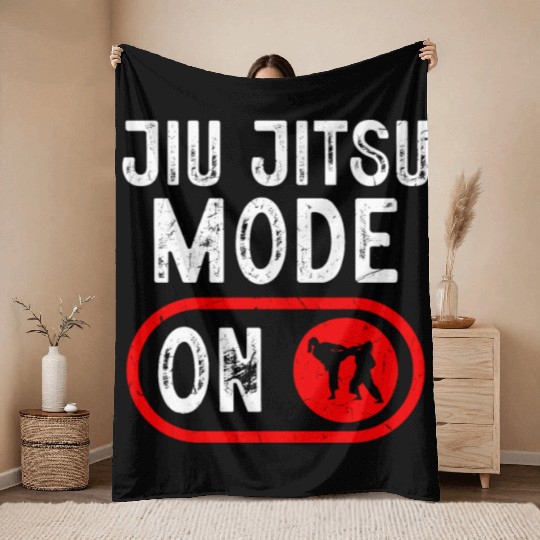 Brazilian Jiu Jitsu Trainer Martial Arts BJJ MMA Throw Blankets