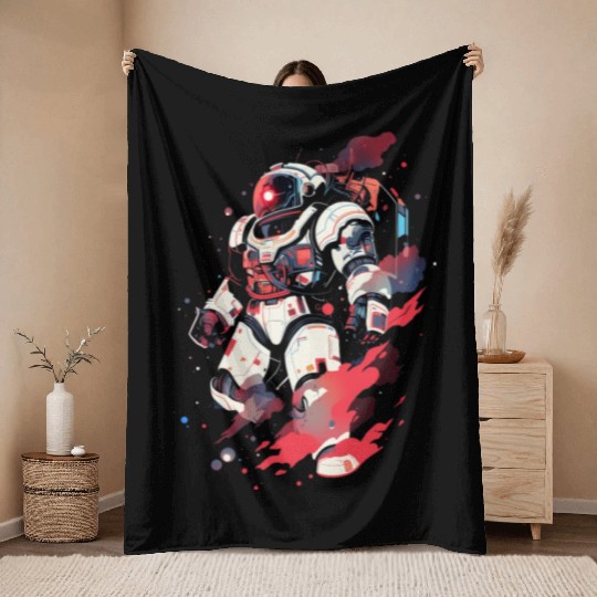 Astro Robo Throw Blankets
