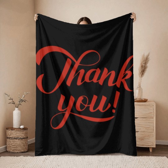 Thank You For Leaving Me Alone Graphic Design For Throw Blankets