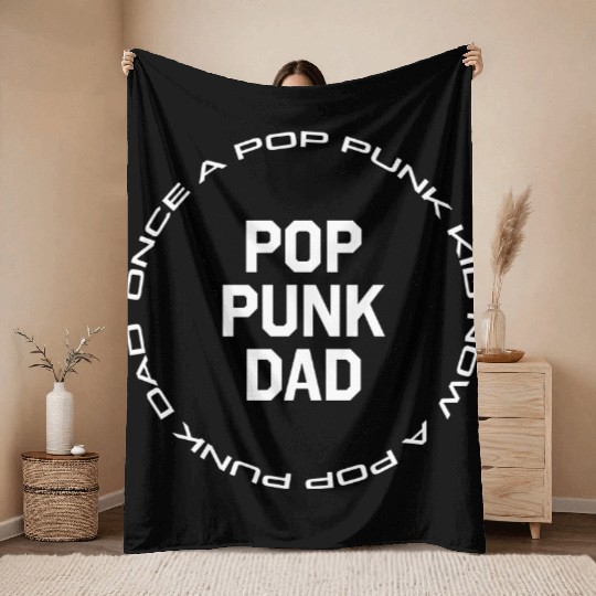 Now a Pop Punk Dad Throw Blankets