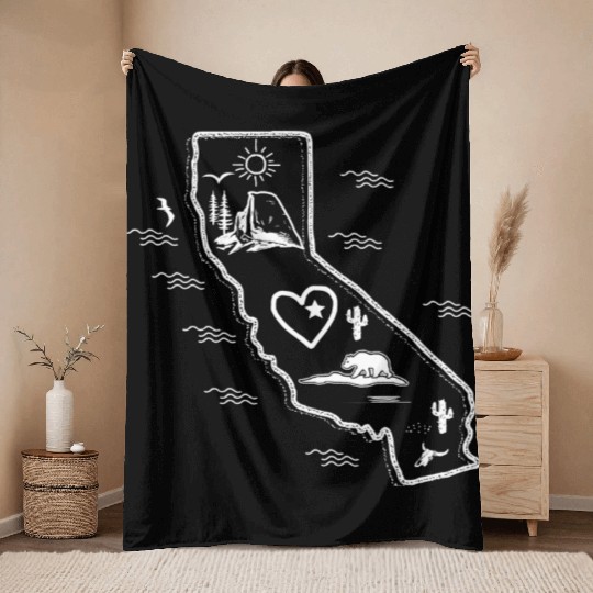 Yosemite National Park Throw Blankets
