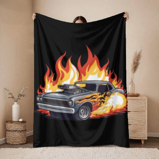 Demo Derby Demolition Derby Demolition Derby Lover Throw Blankets