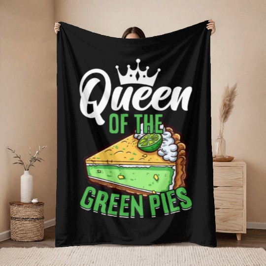 Key Lime Pie Lover Dessert Throw Blankets