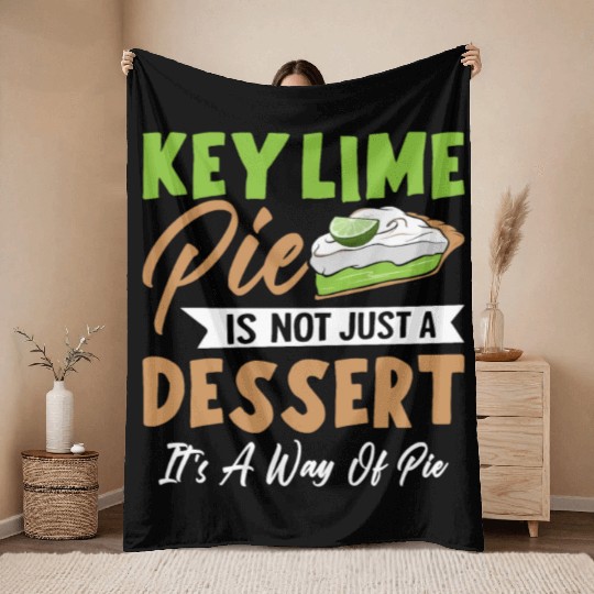 Key Lime Pie Lover Dessert Throw Blankets