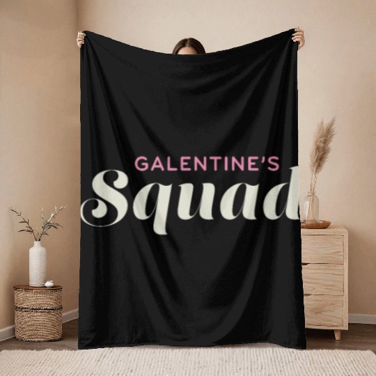 Be My Galentine. Galentine's Day Throw Blankets