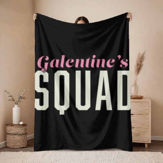 Be My Galentine. Galentine's Day Throw Blankets