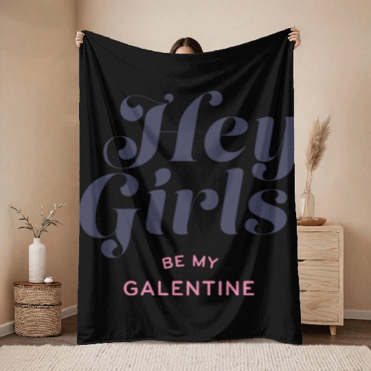 Be My Galentine. Galentine's Day Throw Blankets