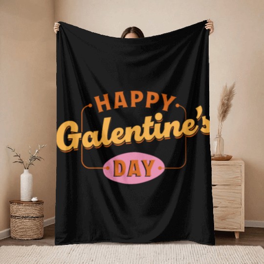 Be My Galentine. Galentine's Day Throw Blankets