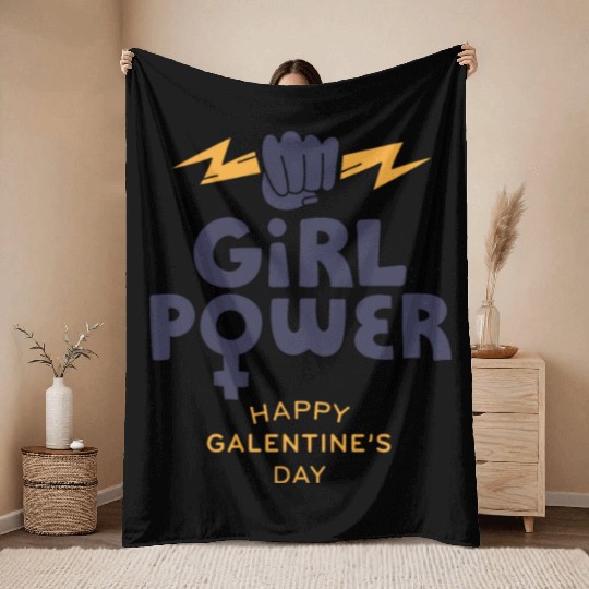 Be My Galentine. Galentine's Day Throw Blankets