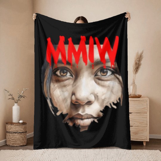 Missing Murdered Indigenous Women MMIW Throw Blankets