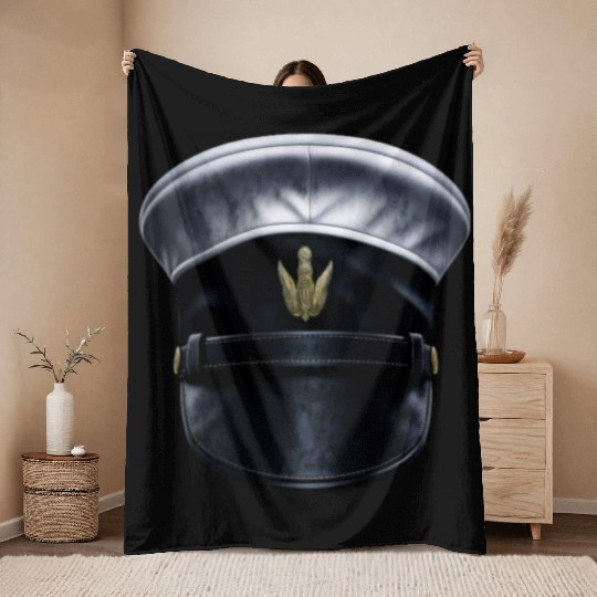 Sailor Cap Sailor's Hat Boat Captain Cap Boating Throw Blankets