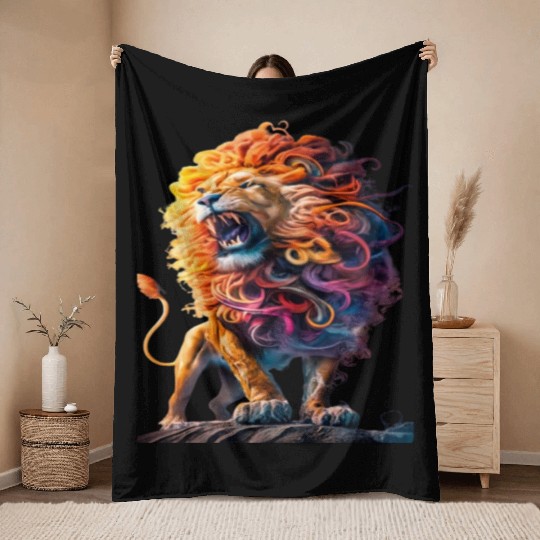 lion king Throw Blankets