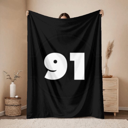 Congratulations Today 91 Years Old - Ninety-Nine Throw Blankets