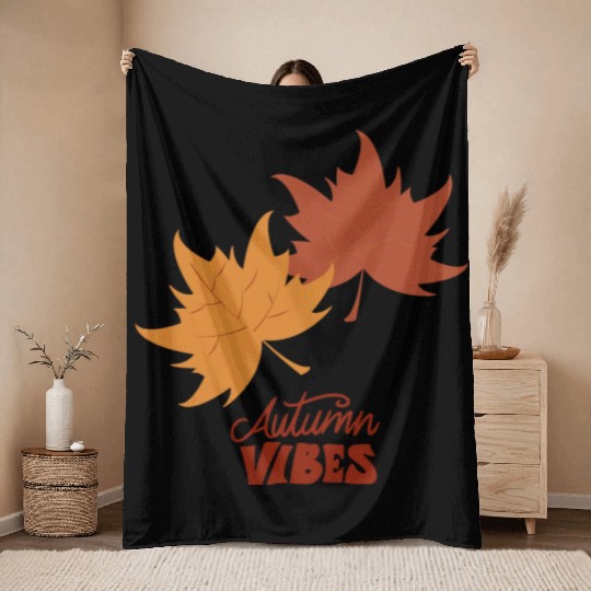 Autumn Dreams: Embrace the Autumn Vibes Collection Throw Blankets