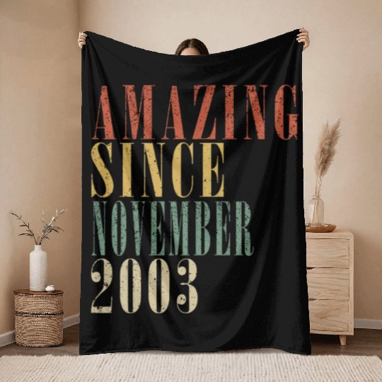 november 2003 Anniversary november 2003 november Throw Blankets