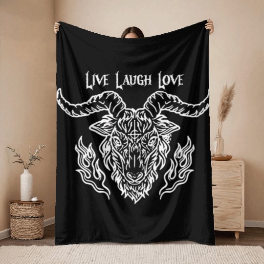 Live Laugh Love Throw Blankets