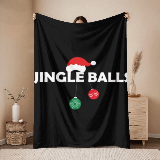 Jingle Bells Throw Blankets