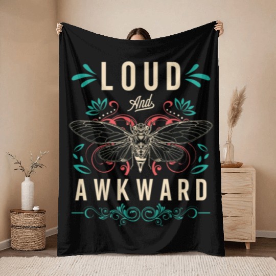 Cicadas Loud And Awkward Loves Periodical Cicada Throw Blankets