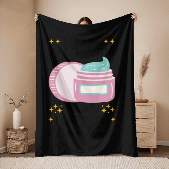 Esthetician Skincare Beauty Dermantologist Skin Throw Blankets
