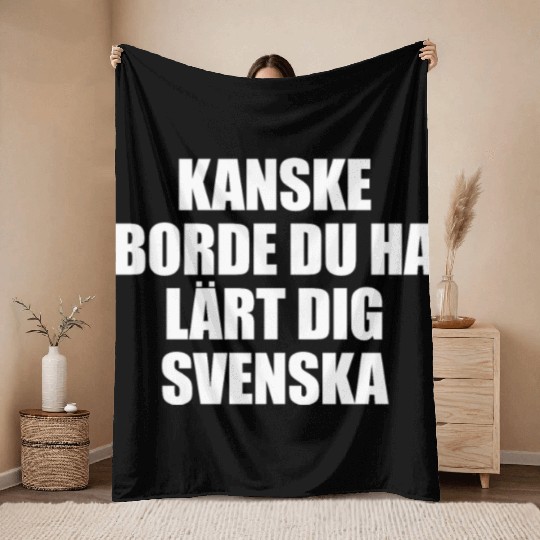 Swedish Chef Maybe You Should Have Learned Swedish Throw Blankets