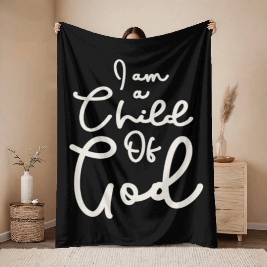 Child Of God - Embrace Your Divine Identity Throw Blankets