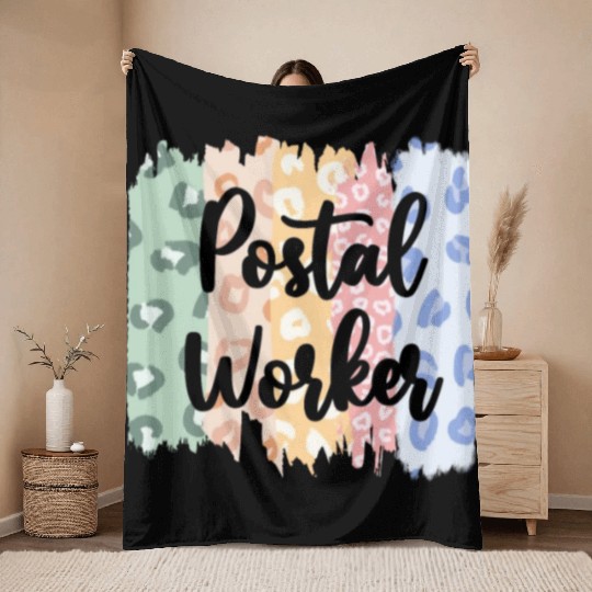 Postal worker Throw Blankets