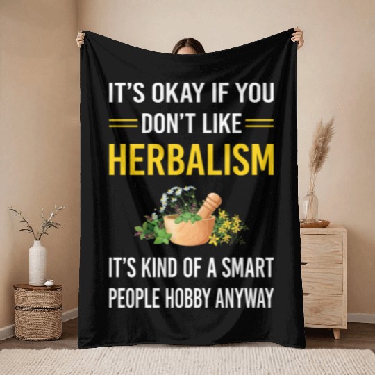 Herbalism Herbalist Phytotherapy Herb Herbs Herbal Throw Blankets