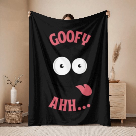 Goofy aaahh Throw Blankets