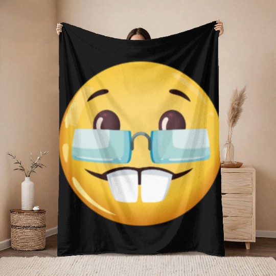 GOOFY AHH nerd goofy ahh meme Throw Blankets