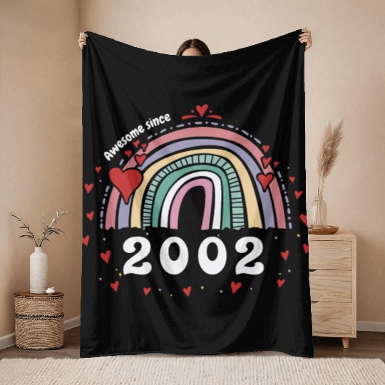 Awesome 2002 - 21st Birthday w/ Cute Vintage Throw Blankets