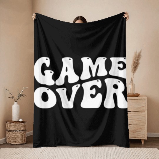 Game over Throw Blankets