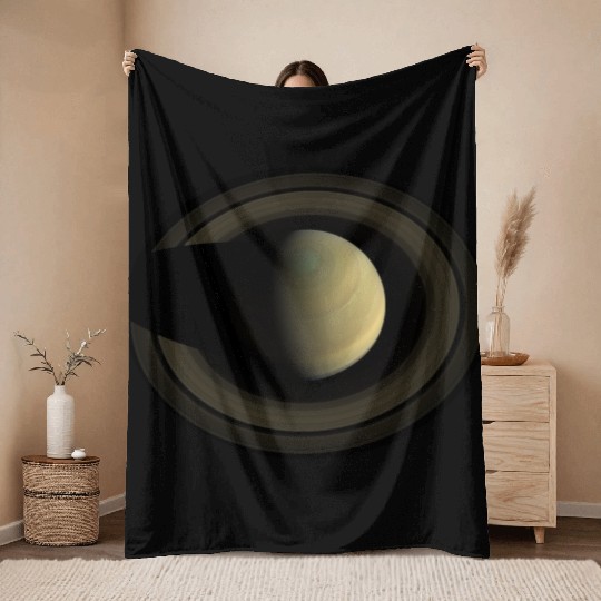 Saturn The Jewel of the Solar System Throw Blankets