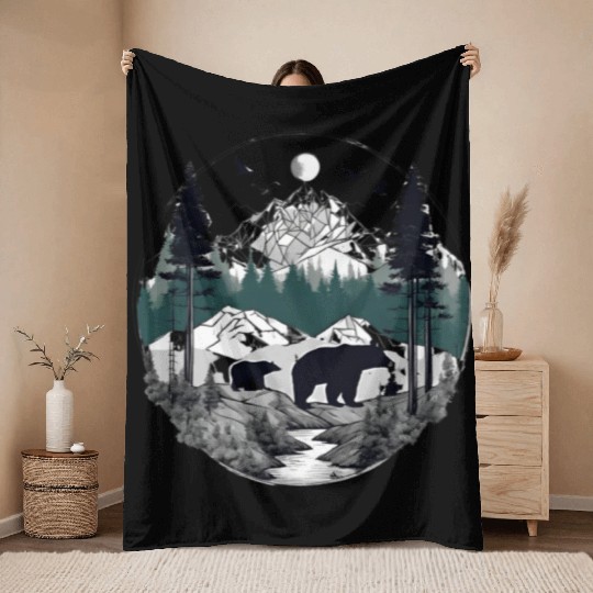 Wilderness Bond Throw Blankets
