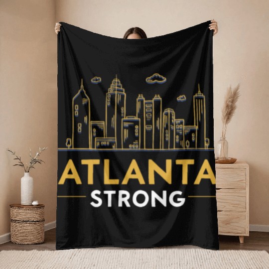 Atlanta City Georgia USA America United States Throw Blankets