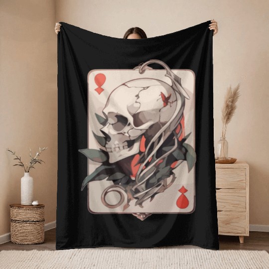 Poker Poker Player Casino Card Card Game Poker Throw Blankets