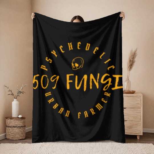 508 Fungi merchandise "Nefarious" Throw Blankets
