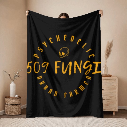 508 Fungi merchandise "Nefarious" Throw Blankets