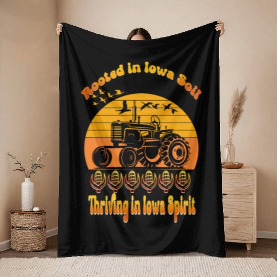 iowa Throw Blankets