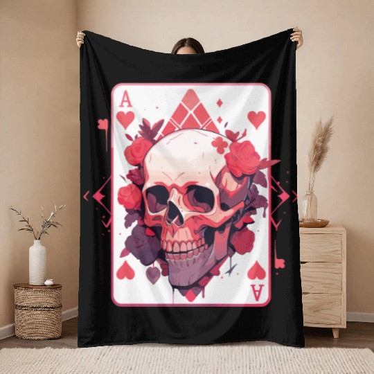 Poker Poker Player Casino Card Card Game Poker Throw Blankets