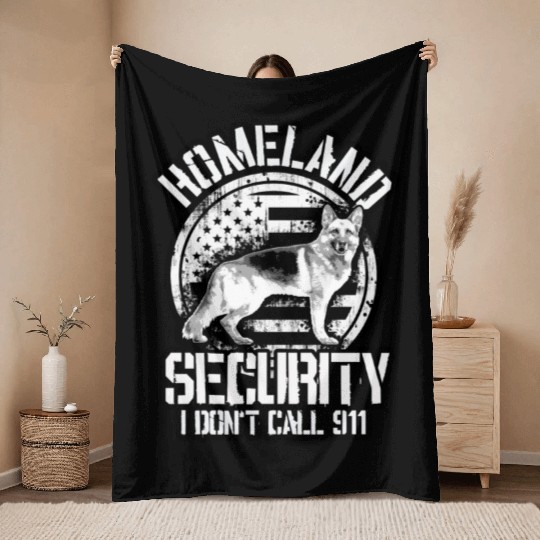 HOMELAND SECURITY Throw Blankets