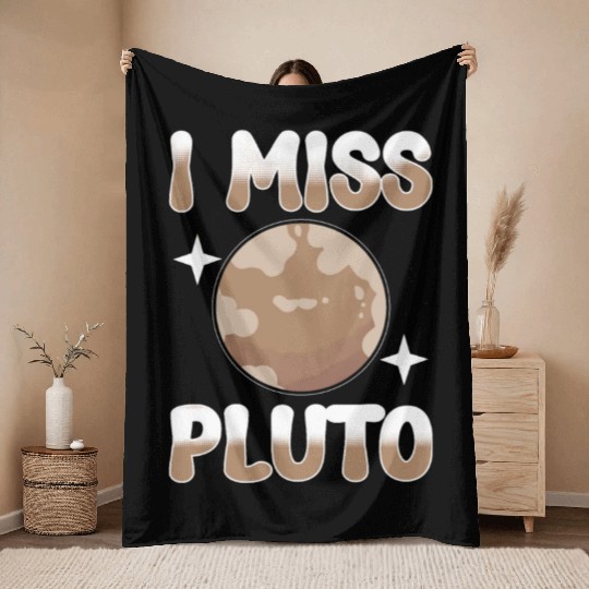 Astrology I Miss Pluto Solar System Planets Throw Blankets