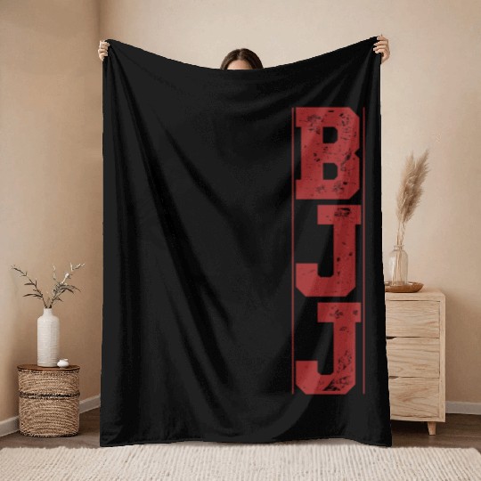 Brazilian Jiu Jitsu Gorilla Head Bjj Gift Throw Blankets