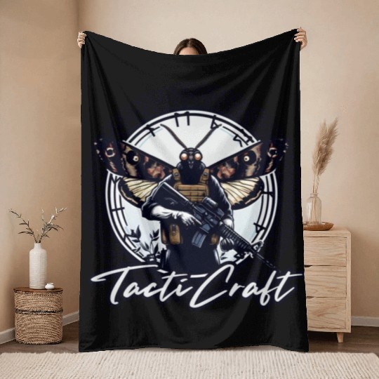 Mothman Operator Throw Blankets