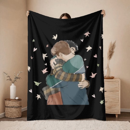 Heartstopper in love Throw Blankets