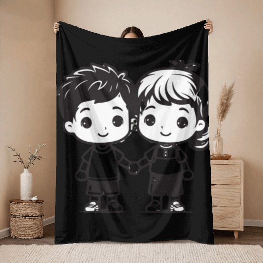 Friendship Day Mug transformed Throw Blankets