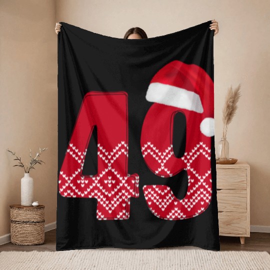 49 Birthday Years - Congratulations Forty Nine Throw Blankets
